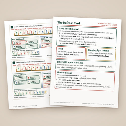 Inside the Pivot & Defense Pack: a stay-or-switch drill page and the Defense Card